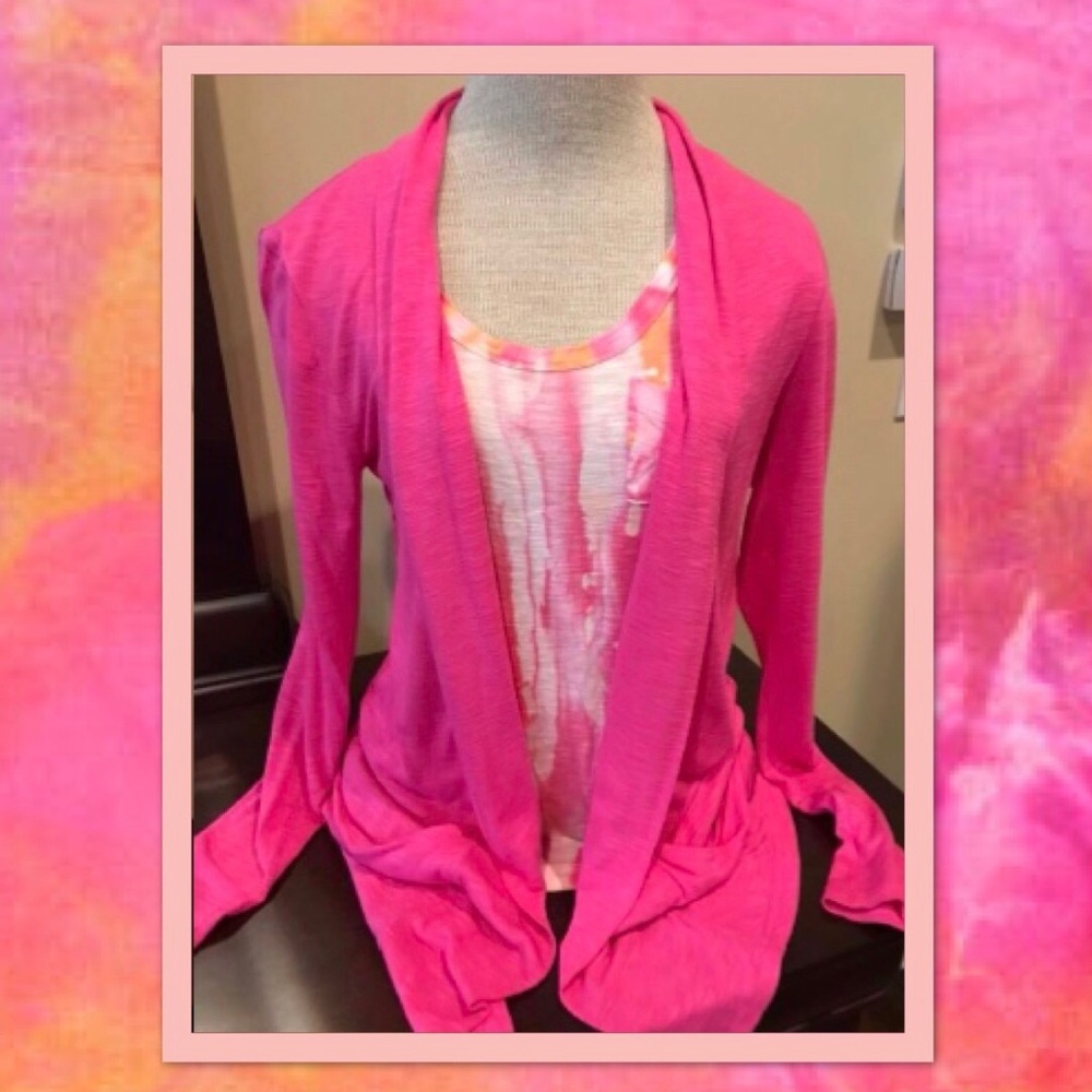 Lightweight Hot Pink Calvin Klein Cardigan XSmall